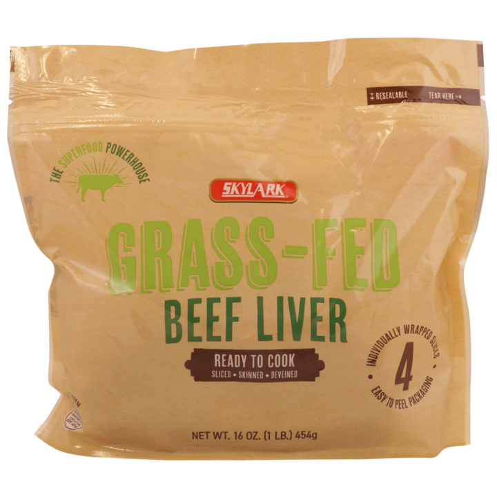 Individually Wrapped Grass Fed Beef Liver 16 1 Lb Bag