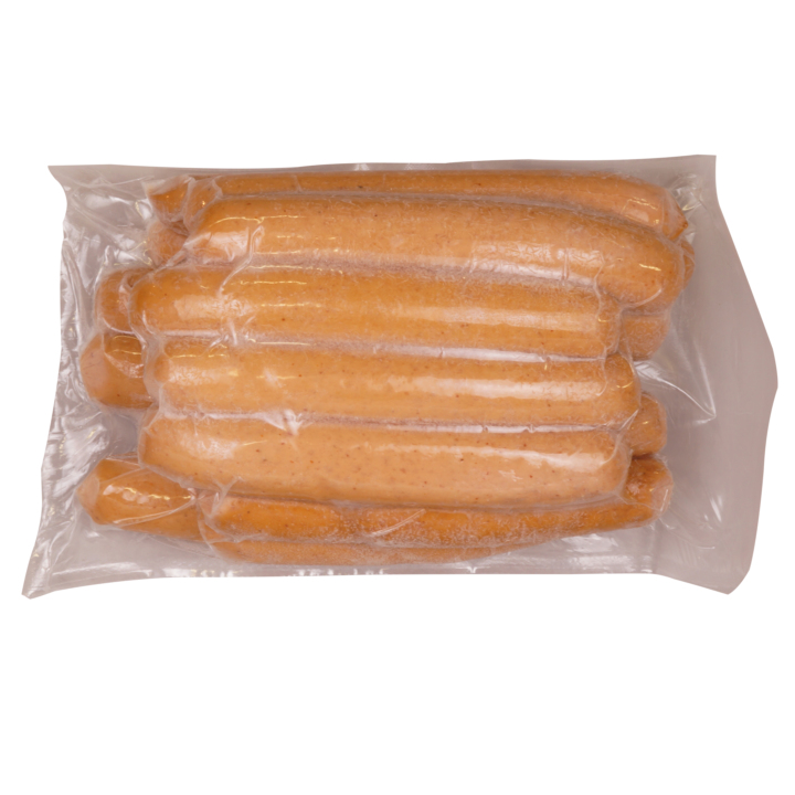 Fully Cooked 8:1 Skinless Pork And Beef Hot Dogs 4/2.5 Lb Packages