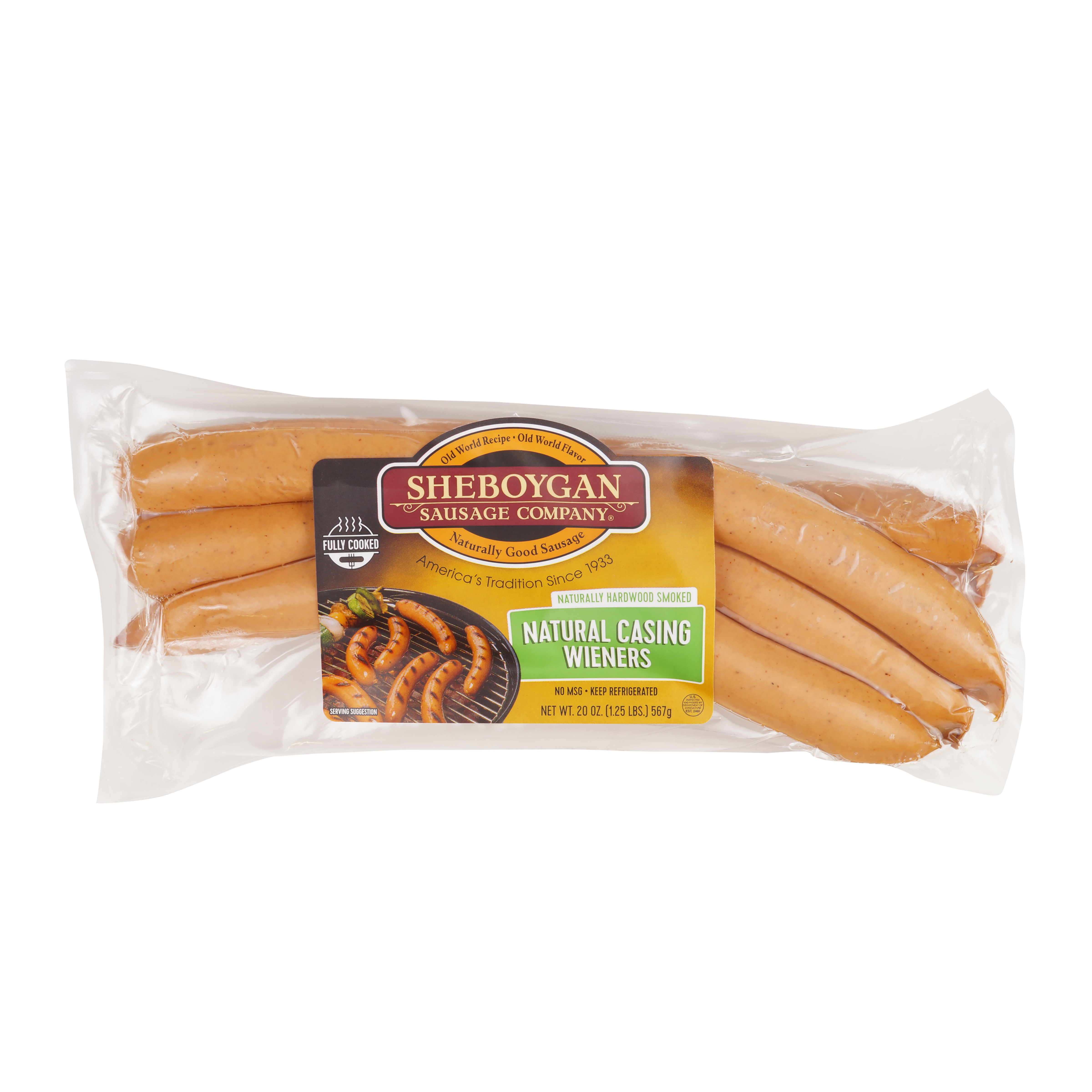 Fully Cooked Natural Casing Wieners 6 1.25 Lb Packages