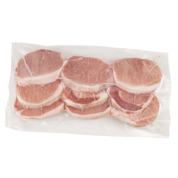 Boneless Pork Chops 3-3.375 Pound Packages Per 10 Pound Net Weight