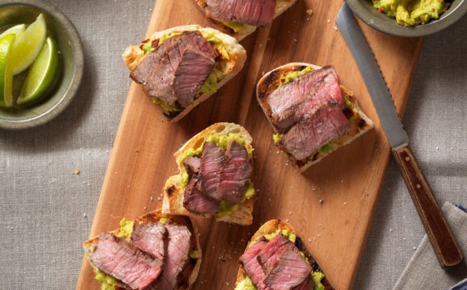 Asian Steak & Avocado Appetizer