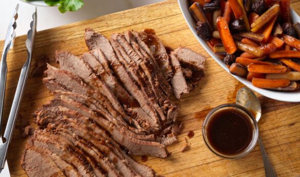 Beef Brisket with Savory Carrots & Dried Plums