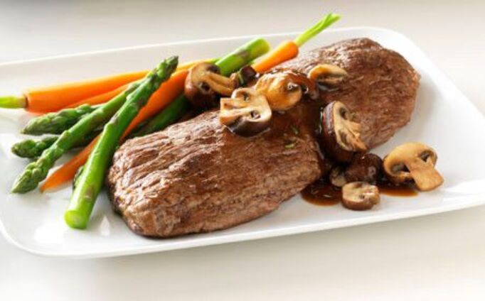 Sierra Cut Steak with Mushroom-Thyme Sauce