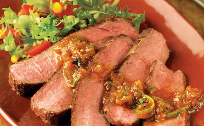 Chipotle Salsa Steak